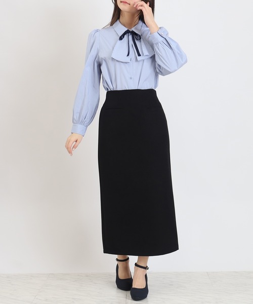 TRUDEA(トルディア)の「ブッチャーナロータイトスカート(スカート・レディース・ブラック/サックスブルー/ベージュ/ネイビー/イエロー・SMALL/MEDIUM)」の10枚目の写真