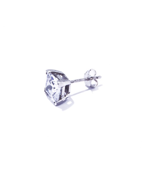 les bonbon(ルボンボン)の「【les bonbon】princess square pierce L/プリンセス スクエア ピアス Lサイズ(ピアス(両耳用)・レディース・シルバー・LARGE)」の5枚目の写真