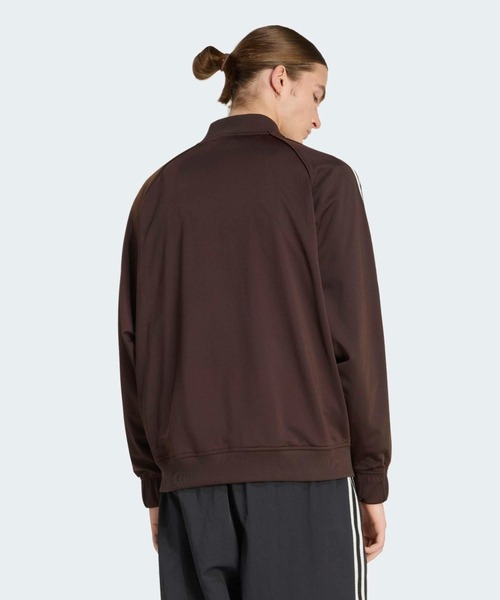 adidas(アディダス)の「adidas/アディダス BRIT SST ルーズフィット スリーストライプス トレフォイルロゴ トラックジャケット 2026年 夏 夏服(ジャージ・メンズ・ブラウン/ブルー・S/M/L/XL)」の5枚目の写真