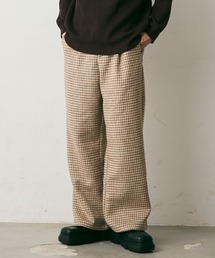 Wool-Liike Check Wide Pants / ウールライクチェックワイドパンツ