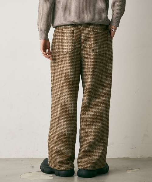 Shoowtime(ショウタイム)の「Wool-Liike Check Wide Pants / ウールライクチェックワイドパンツ(その他パンツ・メンズ・ベージュ/ブラウン・X-LARGE/LARGE/MEDIUM)」の13枚目の写真