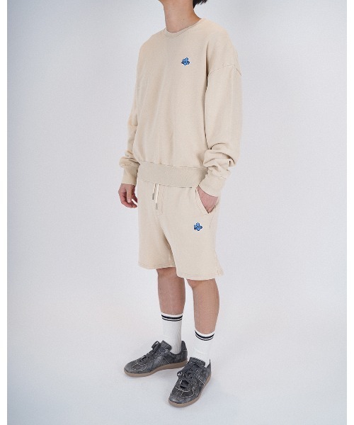 #Re:room（リルーム）の「フラワーアイコンウォッシュドスウェットショーツ（スウェットパンツ・メンズ・ブルー/ブラック/ベージュ・SMALL/MEDIUM）」の22枚目の写真