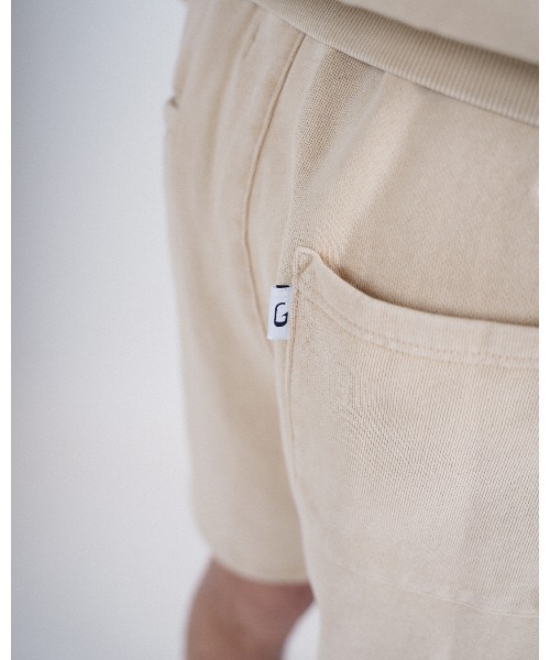 #Re:room（リルーム）の「フラワーアイコンウォッシュドスウェットショーツ（スウェットパンツ・メンズ・ブルー/ブラック/ベージュ・SMALL/MEDIUM）」の7枚目の写真