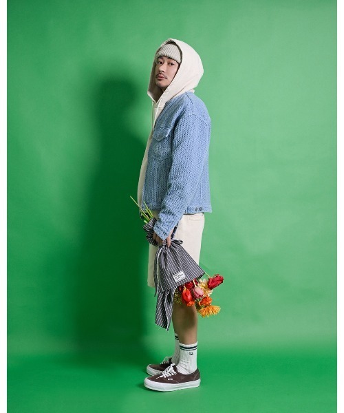 #Re:room（リルーム）の「フラワーアイコンウォッシュドスウェットショーツ（スウェットパンツ・メンズ・ブルー/ブラック/ベージュ・SMALL/MEDIUM）」の15枚目の写真