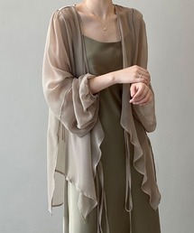 シアードレープカーディガン