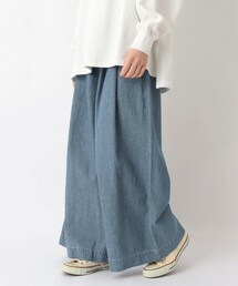one'sterrace（ワンズテラス）の「デニムタックワイドパンツ（デニムパンツ）」