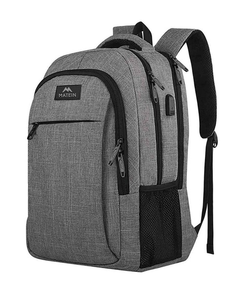 MATEIN(メイトイン)の「トラベルラップトップバッグ15.6(バックパック/リュック・メンズ・ベージュ/グレー/ブラック/ブルー・28リッター)」の2枚目の写真