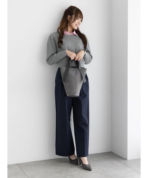 Te chichi(テチチ)の「プリンセスラインクロップトシャツ【AOYAMA FASHION ASSOCIATION × Té chichi】(シャツ/ブラウス・レディース・ピンク/サックスブルー・F)」の5枚目の写真