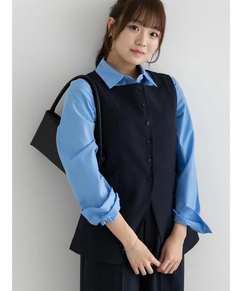 Te chichi(テチチ)の「プリンセスラインクロップトシャツ【AOYAMA FASHION ASSOCIATION × Té chichi】(シャツ/ブラウス・レディース・ピンク/サックスブルー・F)」の12枚目の写真