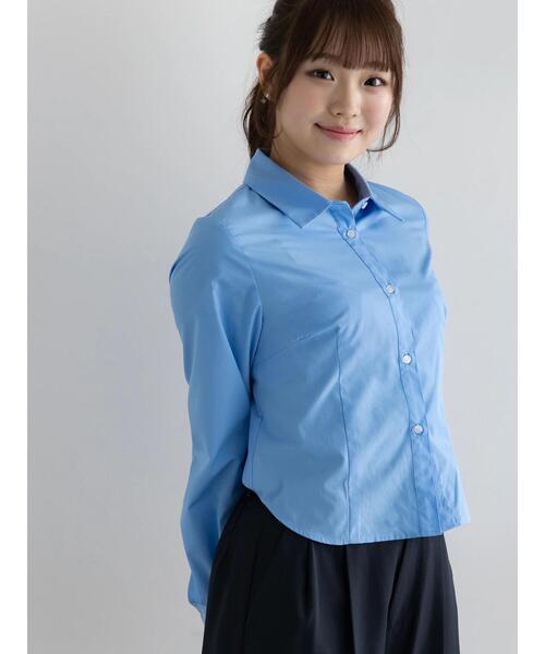 Te chichi(テチチ)の「プリンセスラインクロップトシャツ【AOYAMA FASHION ASSOCIATION × Té chichi】(シャツ/ブラウス・レディース・ピンク/サックスブルー・F)」の13枚目の写真