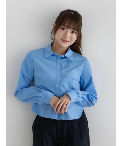 Te chichi(テチチ)の「プリンセスラインクロップトシャツ【AOYAMA FASHION ASSOCIATION × Té chichi】(シャツ/ブラウス・レディース・ピンク/サックスブルー・F)」の15枚目の写真