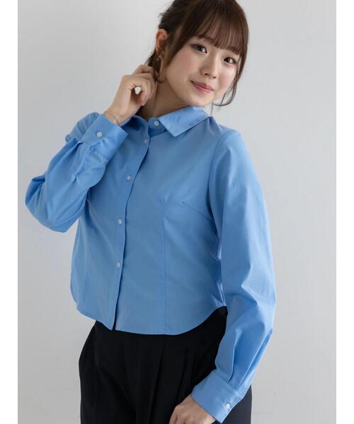 Te chichi(テチチ)の「プリンセスラインクロップトシャツ【AOYAMA FASHION ASSOCIATION × Té chichi】(シャツ/ブラウス・レディース・ピンク/サックスブルー・F)」の16枚目の写真