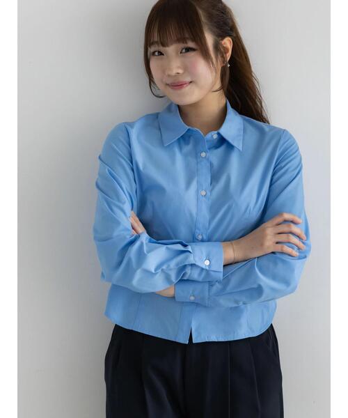 Te chichi(テチチ)の「プリンセスラインクロップトシャツ【AOYAMA FASHION ASSOCIATION × Té chichi】(シャツ/ブラウス・レディース・ピンク/サックスブルー・F)」の18枚目の写真