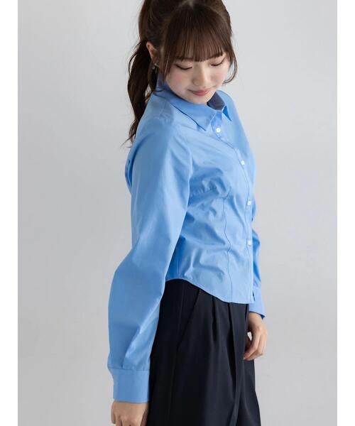 Te chichi(テチチ)の「プリンセスラインクロップトシャツ【AOYAMA FASHION ASSOCIATION × Té chichi】(シャツ/ブラウス・レディース・ピンク/サックスブルー・F)」の19枚目の写真