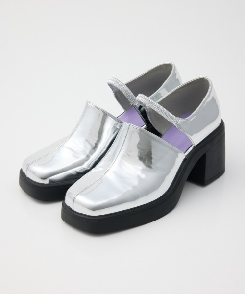 RODEO CROWNS WIDE BOWL（ロデオクラウンズワイドボウル）の「セパレートヒールパンプス（パンプス・レディース・シルバー/ブラック・MEDIUM/LARGE）」の8枚目の写真