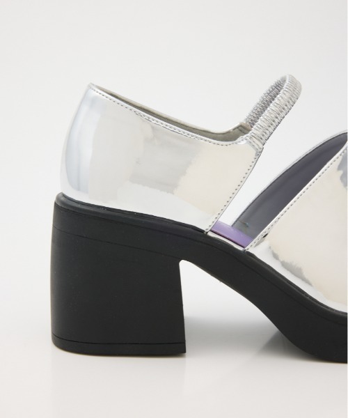RODEO CROWNS WIDE BOWL（ロデオクラウンズワイドボウル）の「セパレートヒールパンプス（パンプス・レディース・シルバー/ブラック・MEDIUM/LARGE）」の13枚目の写真
