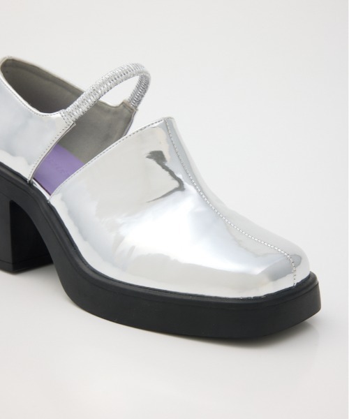 RODEO CROWNS WIDE BOWL（ロデオクラウンズワイドボウル）の「セパレートヒールパンプス（パンプス・レディース・シルバー/ブラック・MEDIUM/LARGE）」の14枚目の写真