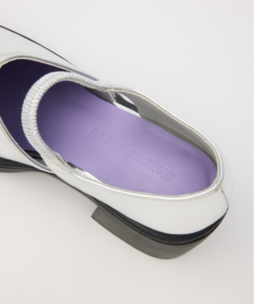 RODEO CROWNS WIDE BOWL（ロデオクラウンズワイドボウル）の「セパレートヒールパンプス（パンプス・レディース・シルバー/ブラック・MEDIUM/LARGE）」の15枚目の写真