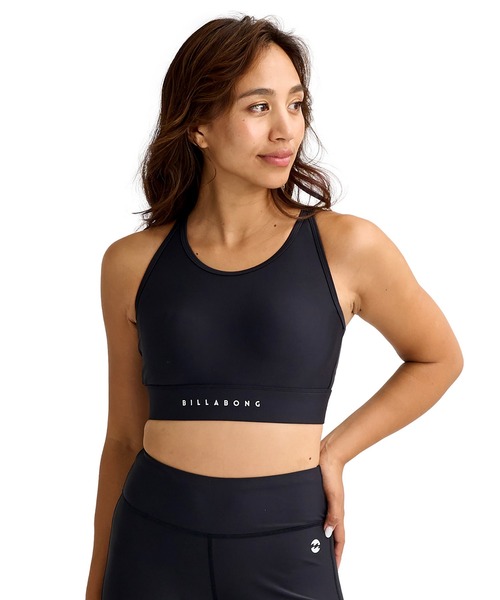 BILLABONG(ビラボン)の「BILLABONG/ビラボン ブラトップ タンクトップ UVカット 吸水速乾 セットアップ対応 BG013880 UT(タンクトップ・レディース・ブラック×ホワイト/アクア/ブラック・M/L)」の2枚目の写真