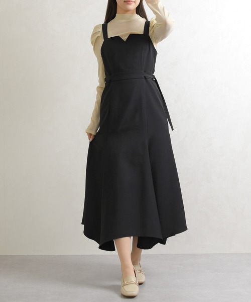 31 Sons de mode(トランテアン ソン ドゥ モード)の「2026春夏新作 サイドベルトマーメイドジャンスカ(ジャンパースカート・レディース・ベージュ/ブラック/モカ・S/M)」の6枚目の写真