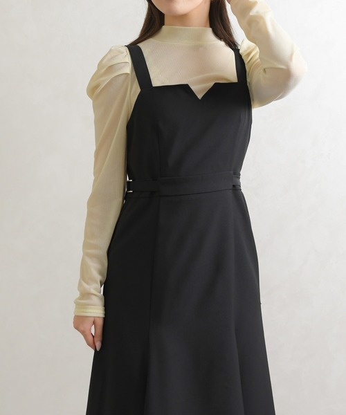 31 Sons de mode(トランテアン ソン ドゥ モード)の「2026春夏新作 サイドベルトマーメイドジャンスカ(ジャンパースカート・レディース・ベージュ/ブラック/モカ・S/M)」の10枚目の写真