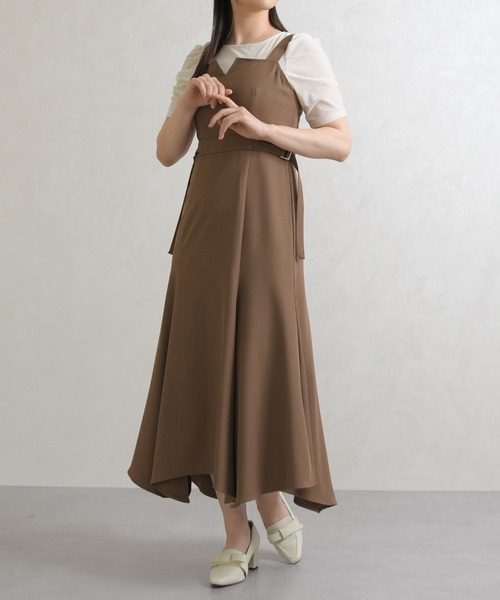 31 Sons de mode(トランテアン ソン ドゥ モード)の「2026春夏新作 サイドベルトマーメイドジャンスカ(ジャンパースカート・レディース・ベージュ/ブラック/モカ・S/M)」の12枚目の写真