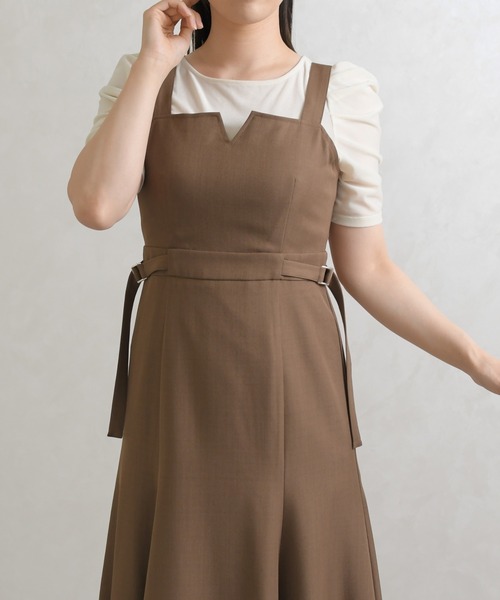 31 Sons de mode(トランテアン ソン ドゥ モード)の「2026春夏新作 サイドベルトマーメイドジャンスカ(ジャンパースカート・レディース・ベージュ/ブラック/モカ・S/M)」の15枚目の写真