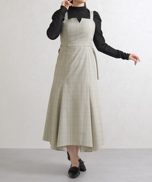 31 Sons de mode(トランテアン ソン ドゥ モード)の「2026春夏新作 サイドベルトマーメイドジャンスカ(ジャンパースカート・レディース・ベージュ/ブラック/モカ・S/M)」の18枚目の写真