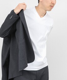 NOLLEY’S | 《ビジカジ対応》防臭・消臭 シルケットスムース VネックドレスTシャツ 26SS(Tシャツ/カットソー)