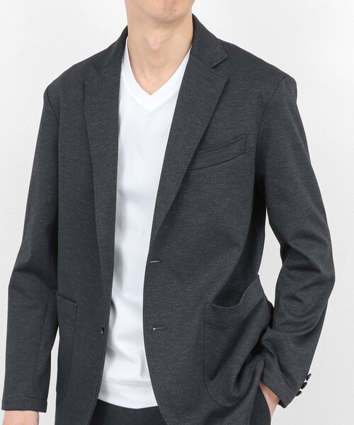 NOLLEY’S(ノーリーズ)の「《ビジカジ対応》防臭・消臭 シルケットスムース VネックドレスTシャツ 26SS(Tシャツ/カットソー・メンズ・ホワイト/ダークネイビー/チャコールグレー・XL/L/M/S/XXL)」の5枚目の写真