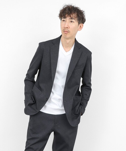 NOLLEY’S(ノーリーズ)の「《ビジカジ対応》防臭・消臭 シルケットスムース VネックドレスTシャツ 26SS(Tシャツ/カットソー・メンズ・ホワイト/ダークネイビー/チャコールグレー・XL/L/M/S/XXL)」の6枚目の写真