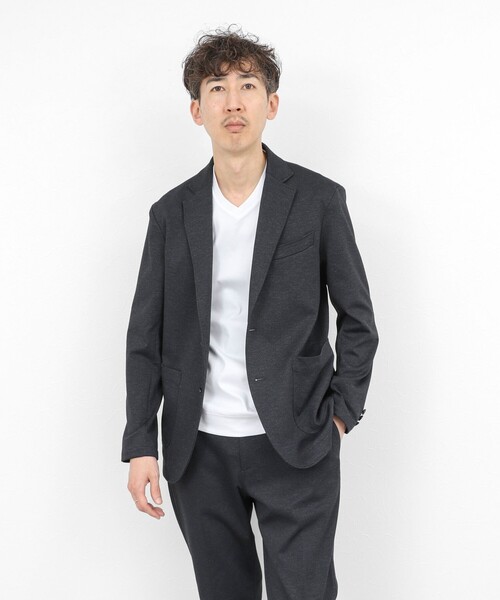 NOLLEY’S(ノーリーズ)の「《ビジカジ対応》防臭・消臭 シルケットスムース VネックドレスTシャツ 26SS(Tシャツ/カットソー・メンズ・ホワイト/ダークネイビー/チャコールグレー・XL/L/M/S/XXL)」の7枚目の写真