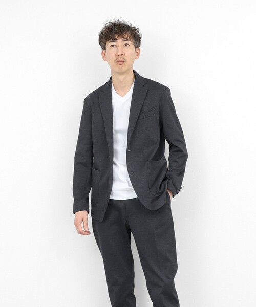 ビジカジ対応》シルケットスムース VネックドレスTシャツ 26SS（T