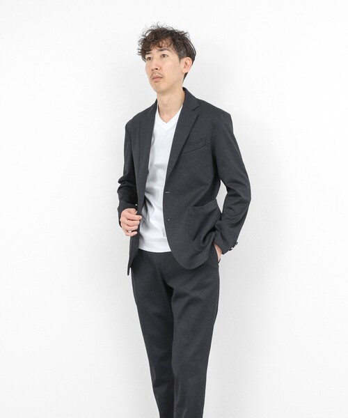 NOLLEY’S(ノーリーズ)の「《ビジカジ対応》防臭・消臭 シルケットスムース VネックドレスTシャツ 26SS(Tシャツ/カットソー・メンズ・ホワイト/ダークネイビー/チャコールグレー・XL/L/M/S/XXL)」の9枚目の写真