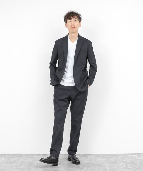 NOLLEY’S(ノーリーズ)の「《ビジカジ対応》防臭・消臭 シルケットスムース VネックドレスTシャツ 26SS(Tシャツ/カットソー・メンズ・ホワイト/ダークネイビー/チャコールグレー・XL/L/M/S/XXL)」の10枚目の写真