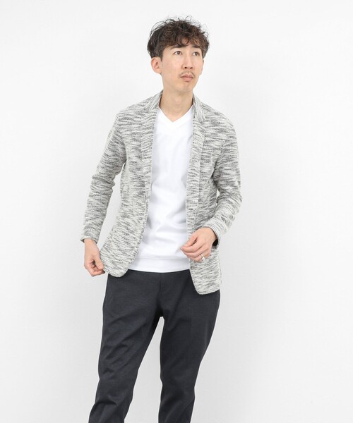 NOLLEY’S(ノーリーズ)の「《ビジカジ対応》防臭・消臭 シルケットスムース VネックドレスTシャツ 26SS(Tシャツ/カットソー・メンズ・ホワイト/ダークネイビー/チャコールグレー・XL/L/M/S/XXL)」の13枚目の写真