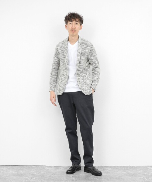 NOLLEY’S(ノーリーズ)の「《ビジカジ対応》防臭・消臭 シルケットスムース VネックドレスTシャツ 26SS(Tシャツ/カットソー・メンズ・ホワイト/ダークネイビー/チャコールグレー・XL/L/M/S/XXL)」の15枚目の写真