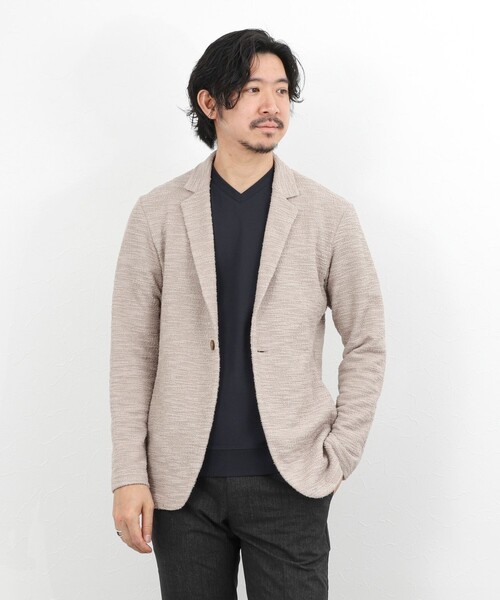 ビジカジ対応》シルケットスムース VネックドレスTシャツ 26SS（T