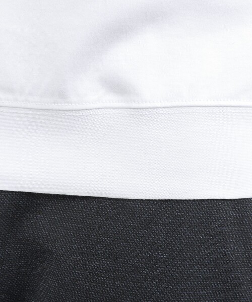 NOLLEY’S（ノーリーズ）の「《ビジカジ対応》ジャケットに合う シルケットVネック ドレスTシャツ（Tシャツ/カットソー・メンズ・ホワイト/ダークネイビー/チャコールグレー・XL/L/M/S/XXL）」の4枚目の写真