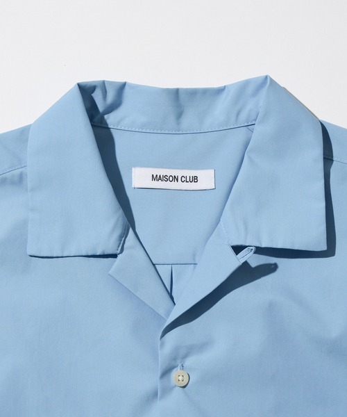 MILITARY(ミリタリー)の「【MAISON CLUB】Compact Cropped Open Collar Shirt / コンパクトクロップドオープンカラーシャツ 半袖シャツ(シャツ/ブラウス・メンズ・サックスブルー/グレー/ブラック・L/M)」の21枚目の写真