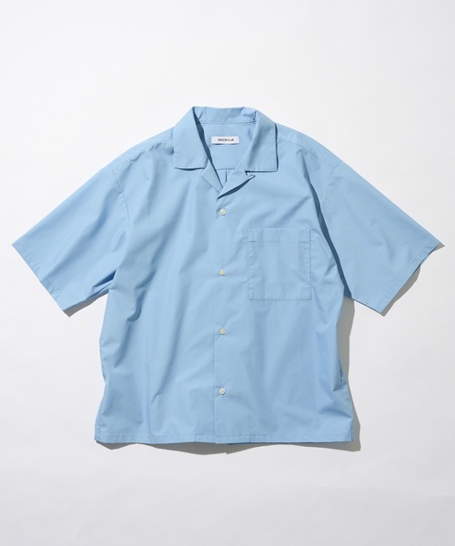 MILITARY(ミリタリー)の「【MAISON CLUB】Compact Cropped Open Collar Shirt / コンパクトクロップドオープンカラーシャツ(シャツ/ブラウス・メンズ・サックスブルー/グレー/ブラック・L/M)」の7枚目の写真