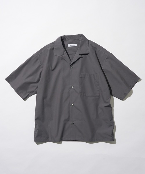 MILITARY(ミリタリー)の「【MAISON CLUB】Compact Cropped Open Collar Shirt / コンパクトクロップドオープンカラーシャツ(シャツ/ブラウス・メンズ・サックスブルー/グレー/ブラック・L/M)」の10枚目の写真