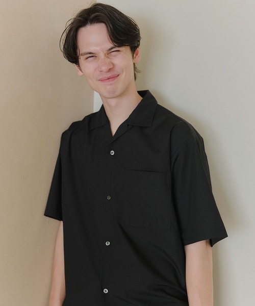 MILITARY(ミリタリー)の「【MAISON CLUB】Compact Cropped Open Collar Shirt / コンパクトクロップドオープンカラーシャツ(シャツ/ブラウス・メンズ・サックスブルー/グレー/ブラック・L/M)」の21枚目の写真