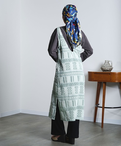 ROSE BUD（ローズバッド）の「(mici)CAMISOLE DRESS（ワンピース・レディース・オフホワイト/ライトグリーン・ONE SIZE）」の11枚目の写真