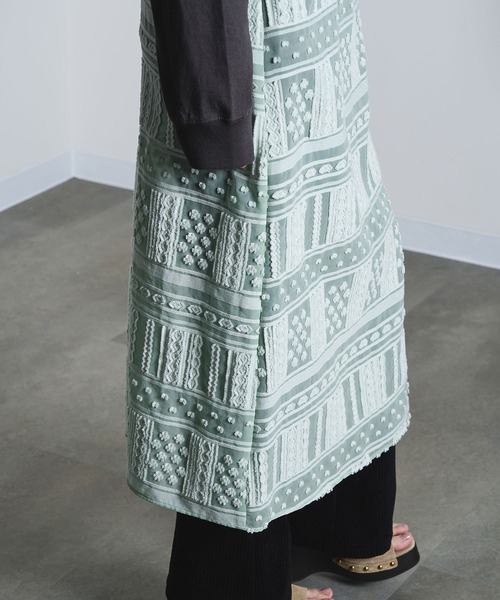 ROSE BUD（ローズバッド）の「(mici)CAMISOLE DRESS（ワンピース・レディース・オフホワイト/ライトグリーン・ONE SIZE）」の18枚目の写真