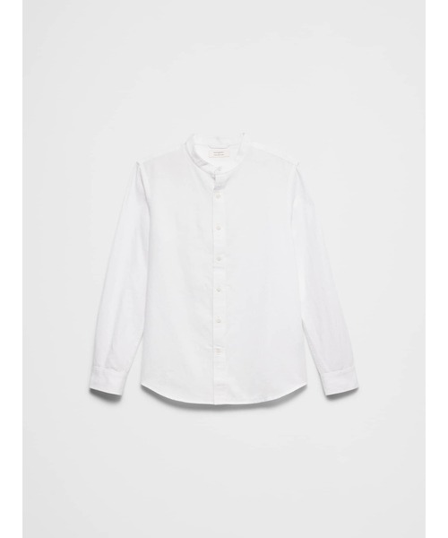 BANANA REPUBLIC FACTORY STORE(バナナリパブリック ファクトリーストア)の「BANANA REPUBLIC FACTORY STORE スリムフィット リネンブレンド バンドカラーシャツ(シャツ/ブラウス・メンズ・ホワイト/ベージュ・S/M/L/XL)」の6枚目の写真