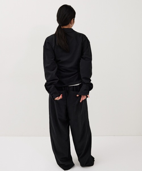 HANNE(アン)の「カシュクールシャツ(シャツ/ブラウス・レディース・ベージュ/ブラック・FREE)」の19枚目の写真