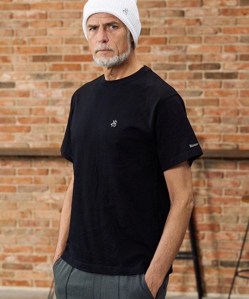 Maison code 13（メゾンコードサーティーン）の「mt10349-fine jersey cut sew Tシャツ(M26S-31)（Tシャツ/カットソー・メンズ・ネイビー/ホワイト/ブラック・S/M/L/XL）」の2枚目の写真
