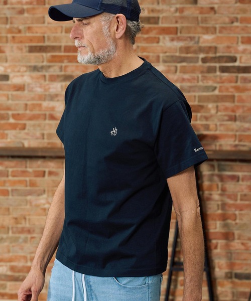 Maison code 13（メゾンコードサーティーン）の「mt10349-fine jersey cut sew Tシャツ(M26S-31)（Tシャツ/カットソー・メンズ・ネイビー/ホワイト/ブラック・S/M/L/XL）」の5枚目の写真