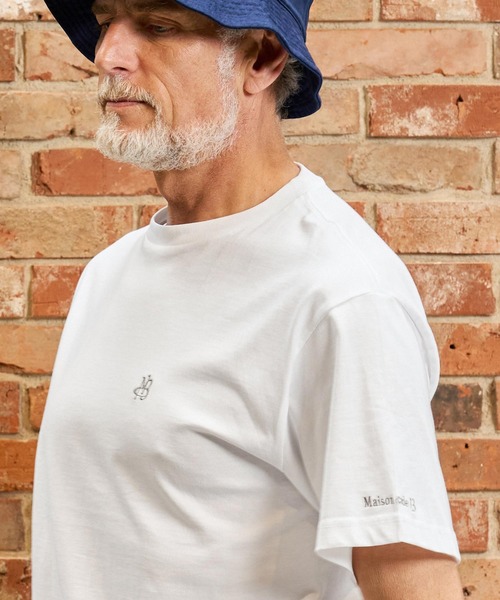 Maison code 13（メゾンコードサーティーン）の「mt10349-fine jersey cut sew Tシャツ(M26S-31)（Tシャツ/カットソー・メンズ・ネイビー/ホワイト/ブラック・S/M/L/XL）」の11枚目の写真
